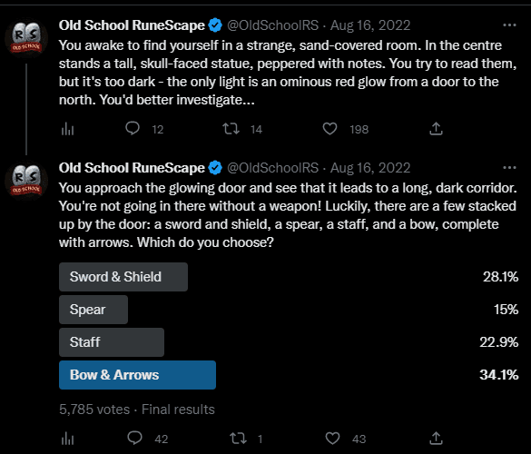 Old School RuneScape Tweets