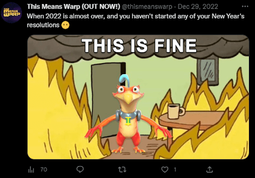 This Means Warp Meme Tweet